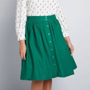 ModCloth Fully Flowy Midi Skirt